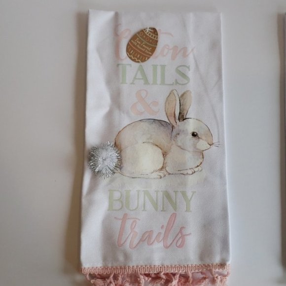 Easter Bunny & Cheepin Tea Towel Set of 2 - Picture 2 of 4